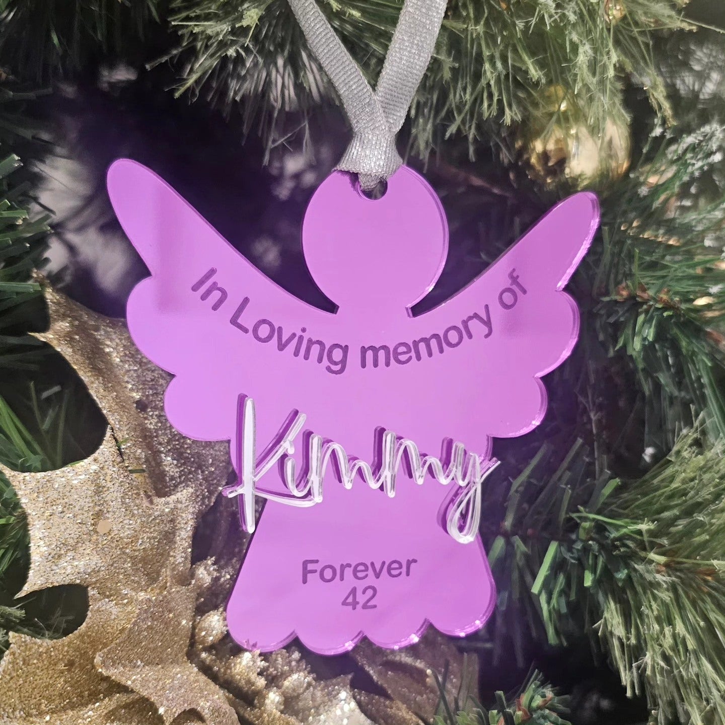 Acrylic loving memory double layered