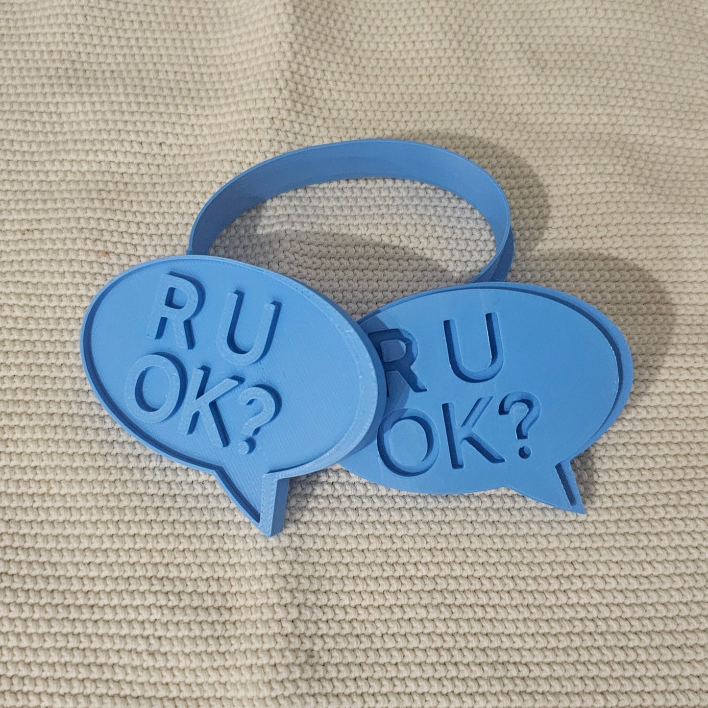 R U OK cookie cutter