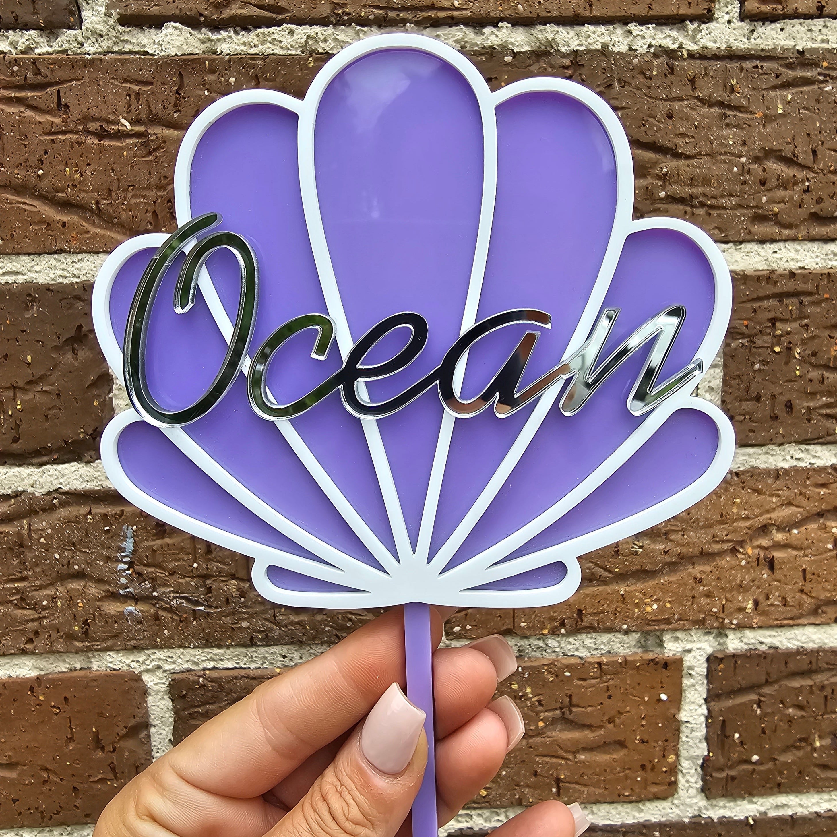Seashell cake topper – Custom Chic Boutique