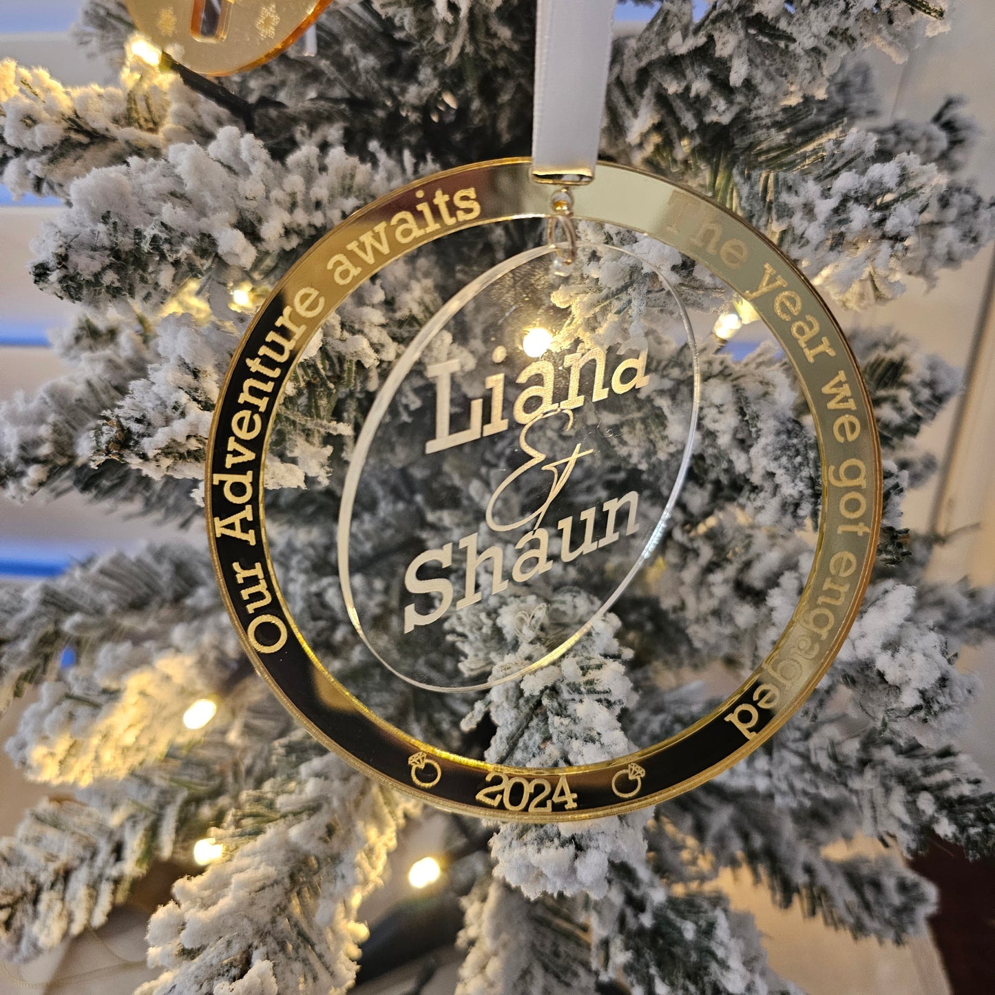 Engagement ornament