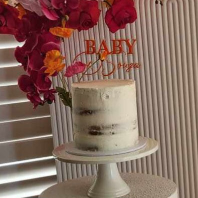 Baby "surname" cake topper