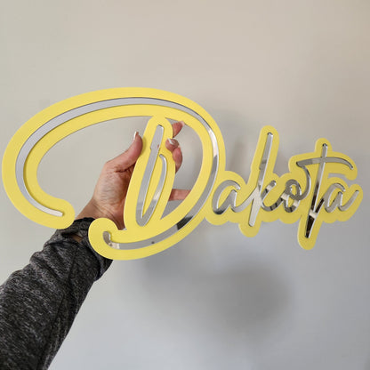 Double Layered Acrylic Name Plaque