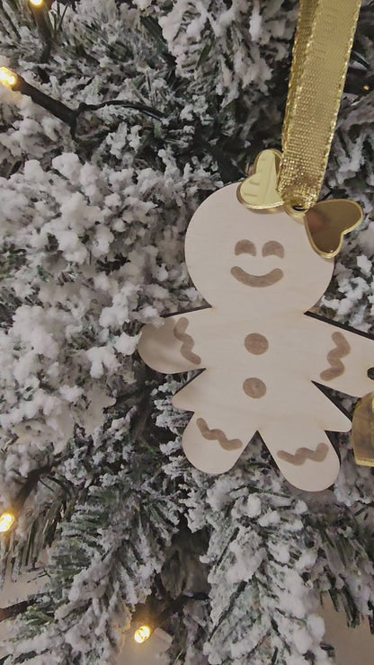 Gingerbread girl tree ornament